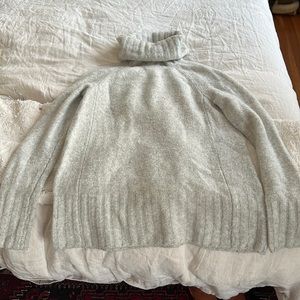 Gap cowl neck light grey oversized sweater size xs